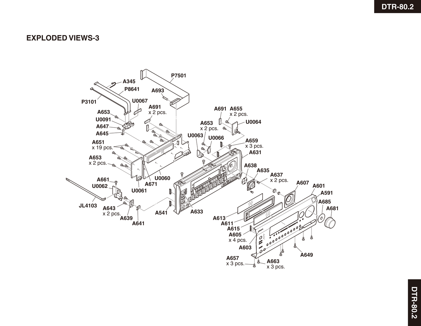 Integra DTR-80.2 AV Receiver Service Manual (Pages: 249)