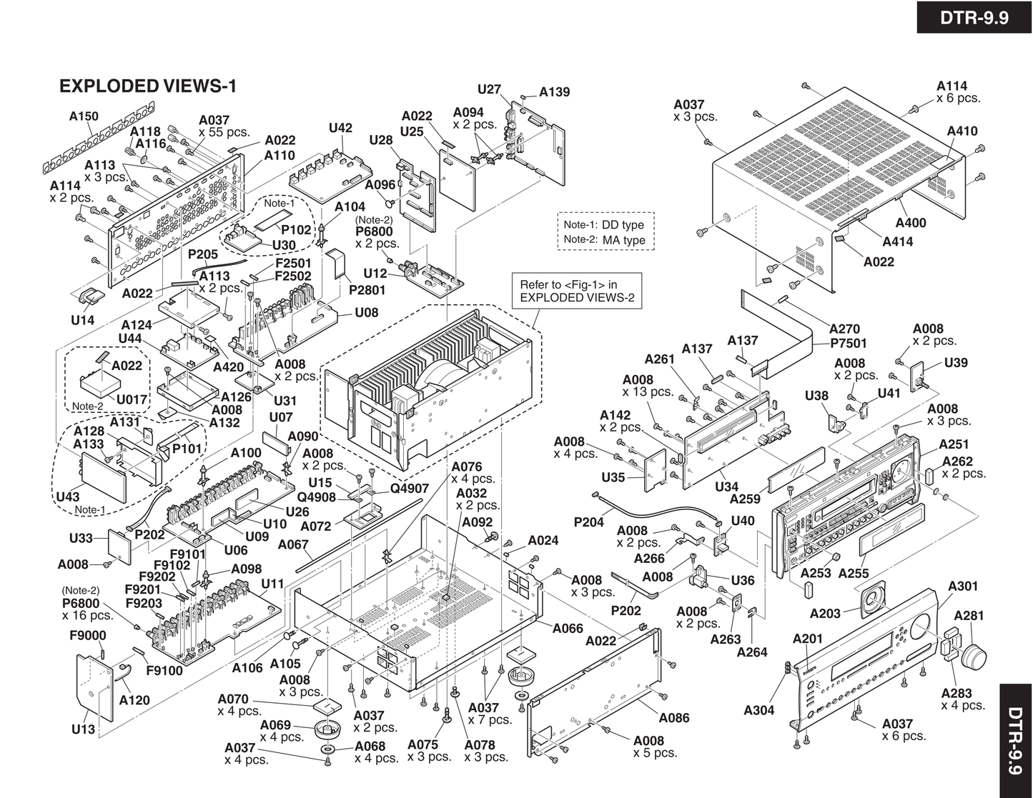 Integra DTR-9.9 AV Receiver Service Manual (Pages: 322)