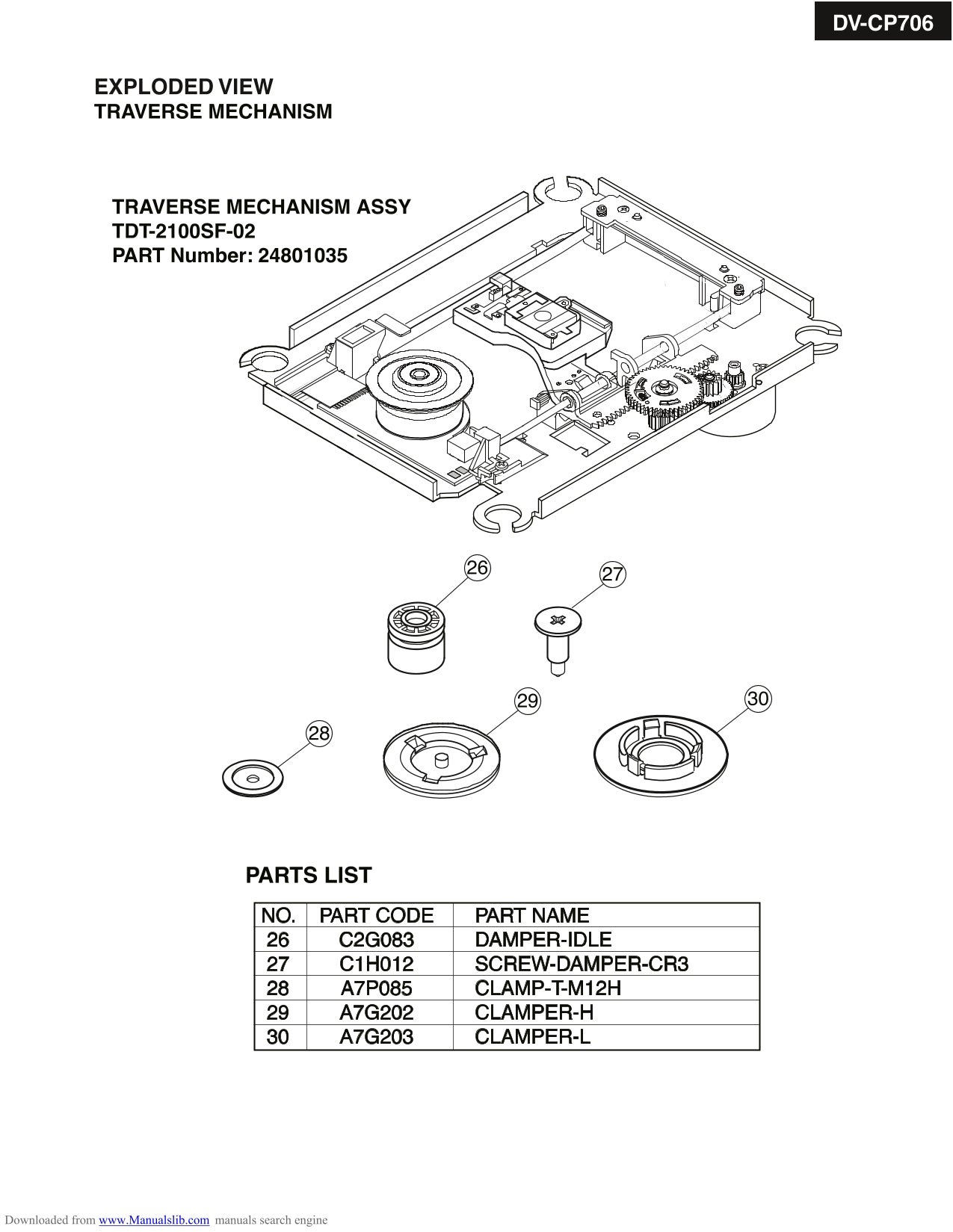 Onkyo DV-CP706 DVD Player/ Changer Service Manual (Pages: 67)