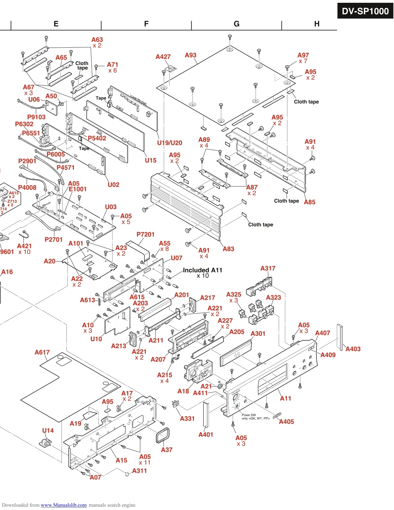 Onkyo DV-SP1000 DVD Player Service Manual (Pages: 134)