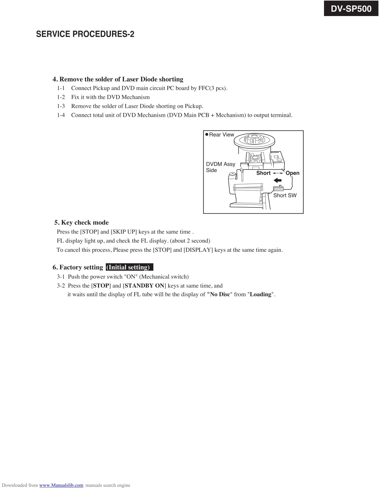 Onkyo DV-SP500 DVD Player Service Manual (Pages: 89)