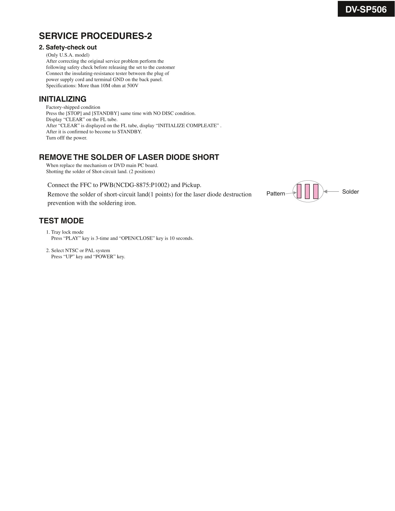 Onkyo DV-SP506 DVD Player Service Manual (Pages: 71)