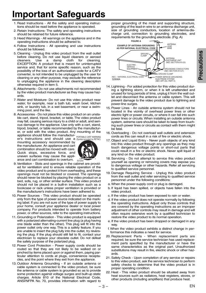 Funai DVC860E DVD/VCR Combo Player Operating Manual