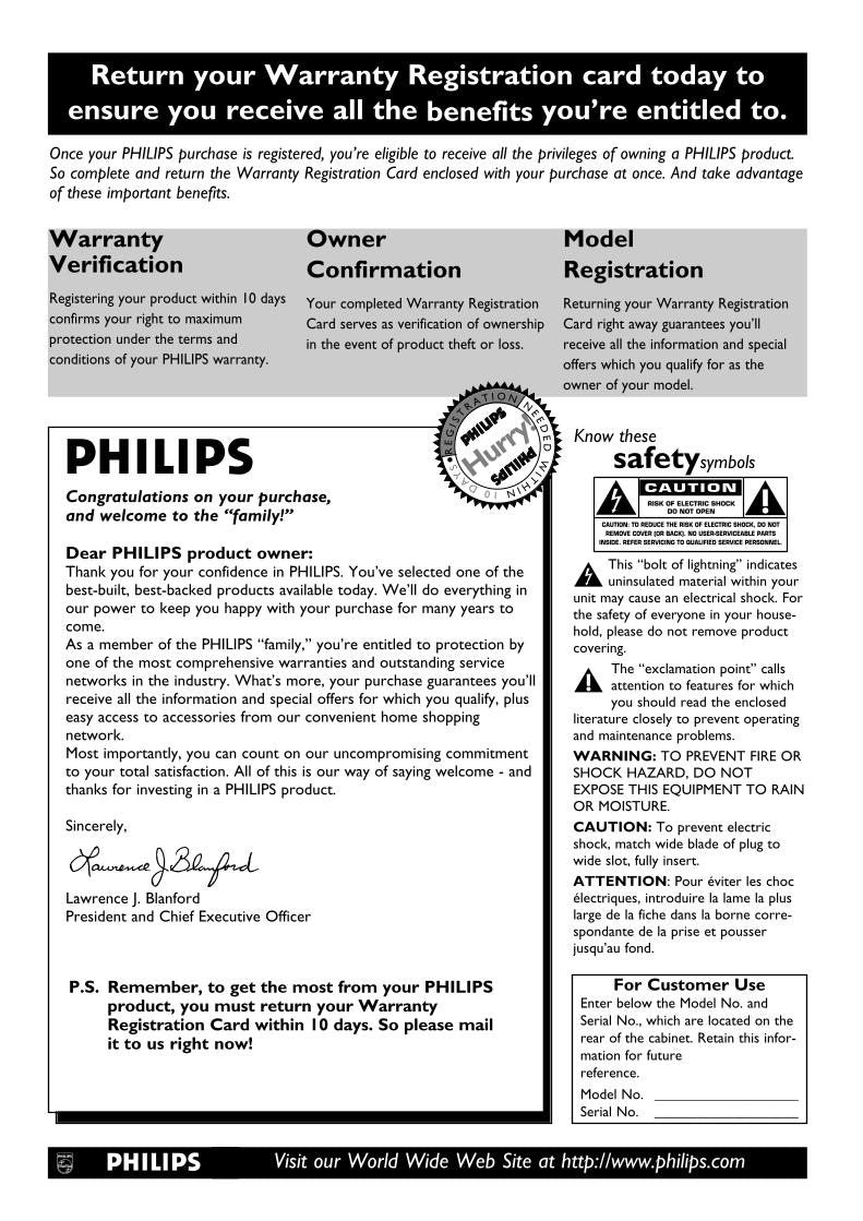 Philips DVD795 DVD795S DVD795SA DVD Player Operating Manual