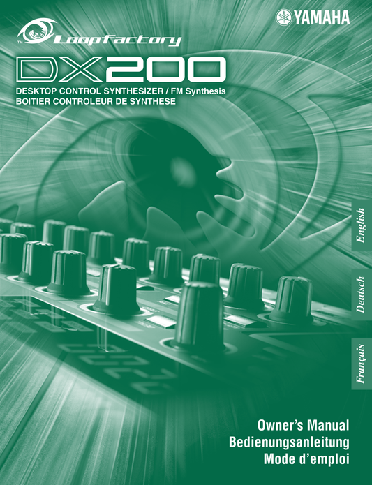 Yamaha DX200 Desktop Control Synthesizer Owner/ User Manual (Pages: 152)