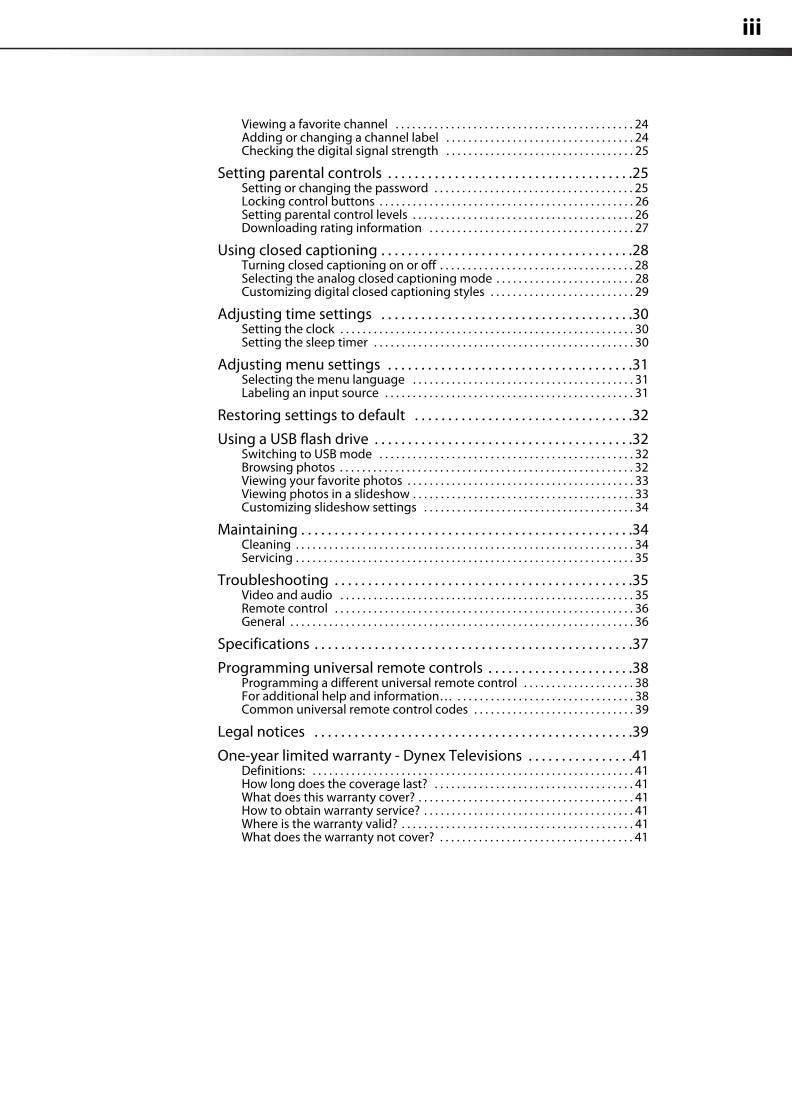 Dynex DX32L100A13OM TV Operating Manual