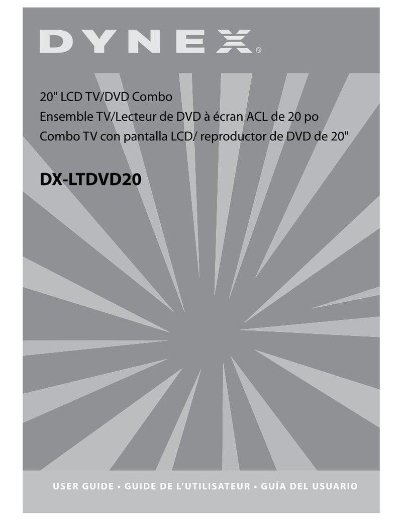 Dynex DXLTDVD20 TV/DVD Combo Operating Manual