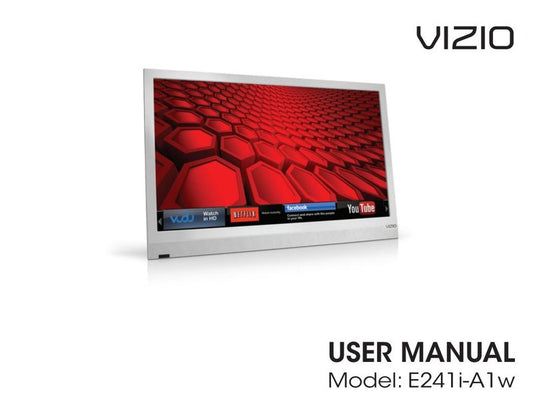 Vizio E241iA1 TV Operating Manual