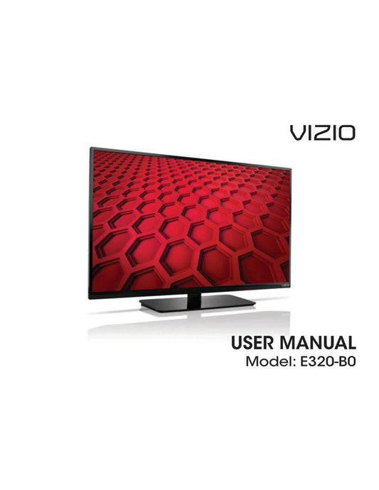 Vizio E320B0 TV Operating Manual