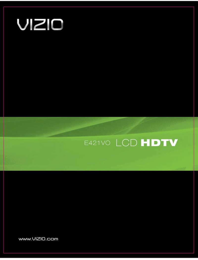 Vizio E421V0 TV Operating Manual