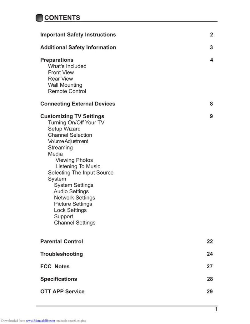 Element E4SFT551 TV Operating Manual