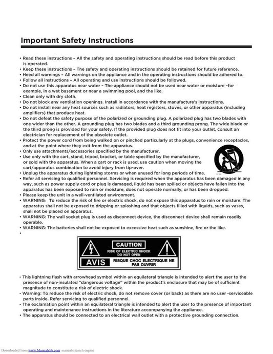 Element ELCFT191 ELCFT221 TV/DVD Combo Operating Manual