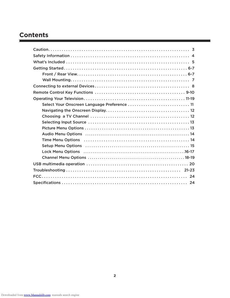 Element ELDFC322 TV Operating Manual