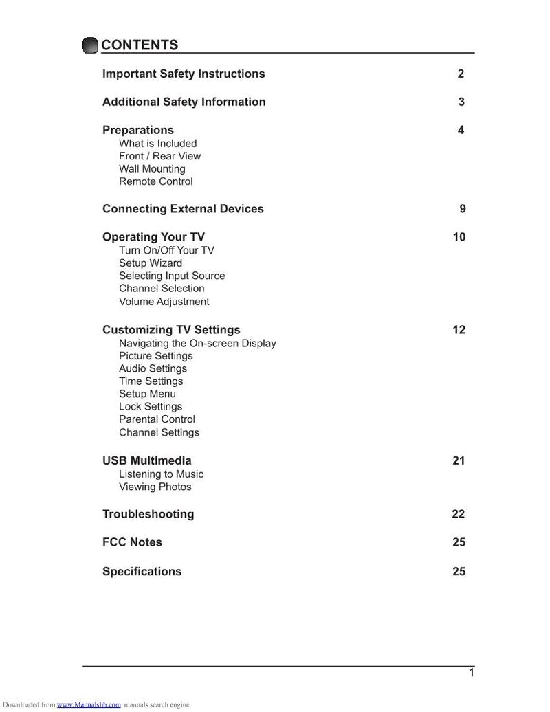 Element ELEFT281 TV Operating Manual