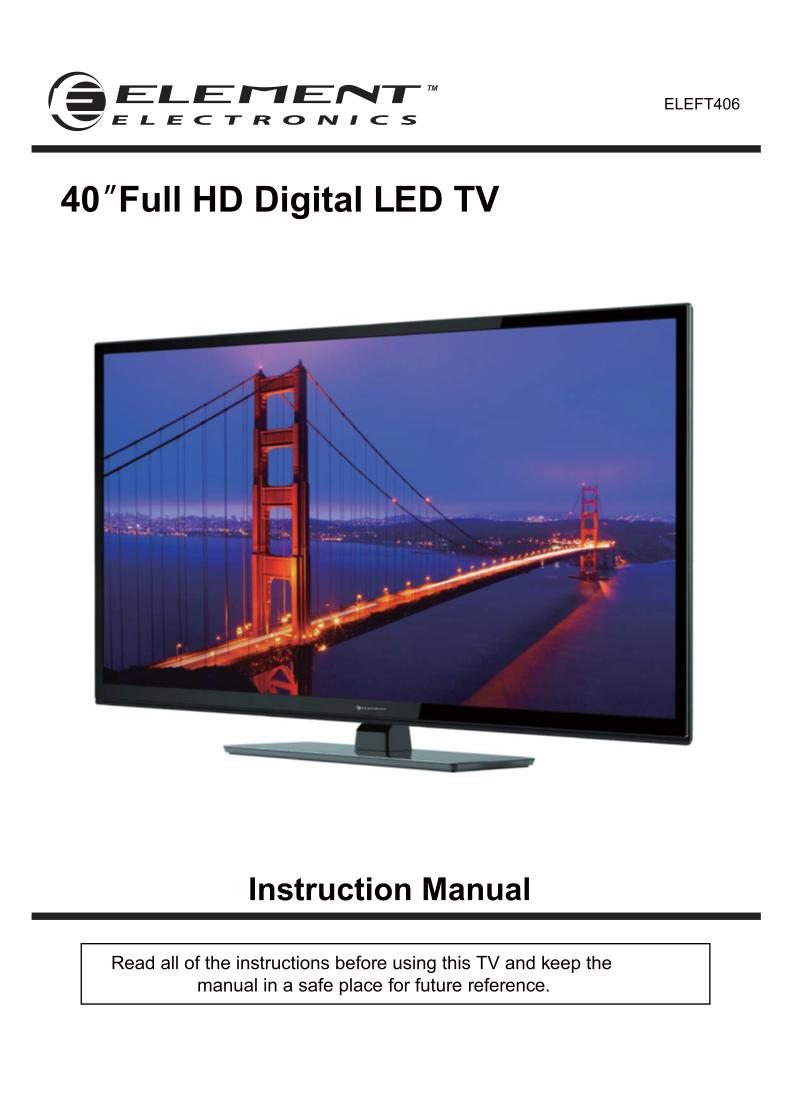 Element ELEFT406 TV Operating Manual