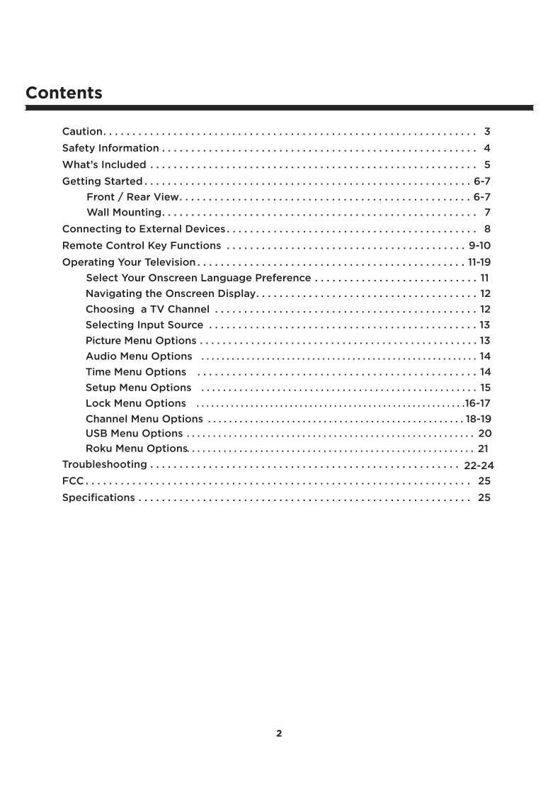 Element ELEFT406 TV Operating Manual