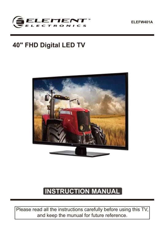 Element ELEFW401A TV Operating Manual