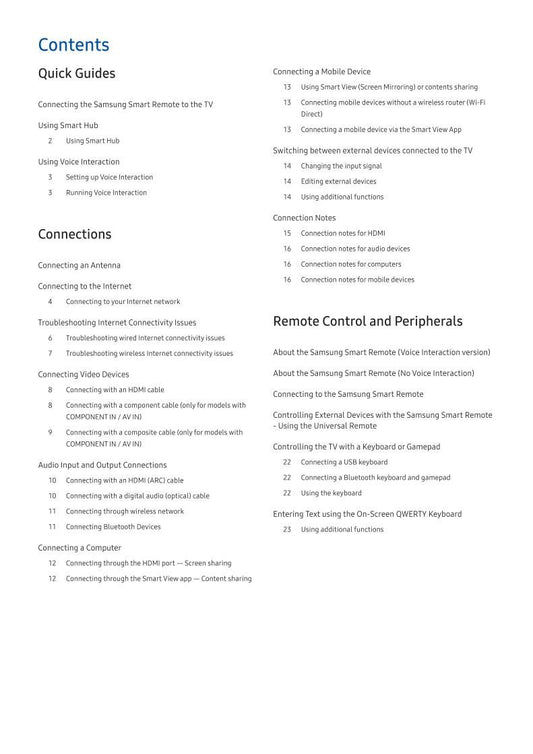 Samsung UN65KS8500FXZA TV Operating Manual