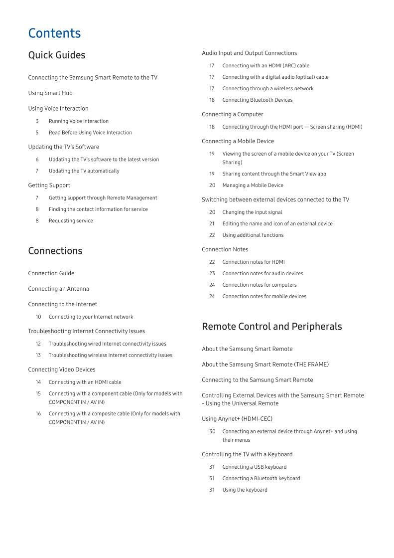 Samsung UN49MU8000 TV Operating Manual