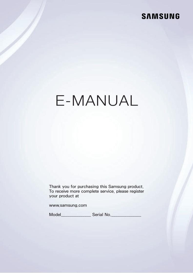 Samsung UN65HU7250FXZA TV Operating Manual