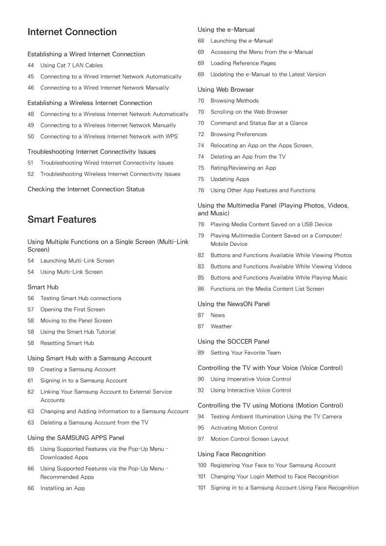 Samsung UN65HU7250FXZA TV Operating Manual