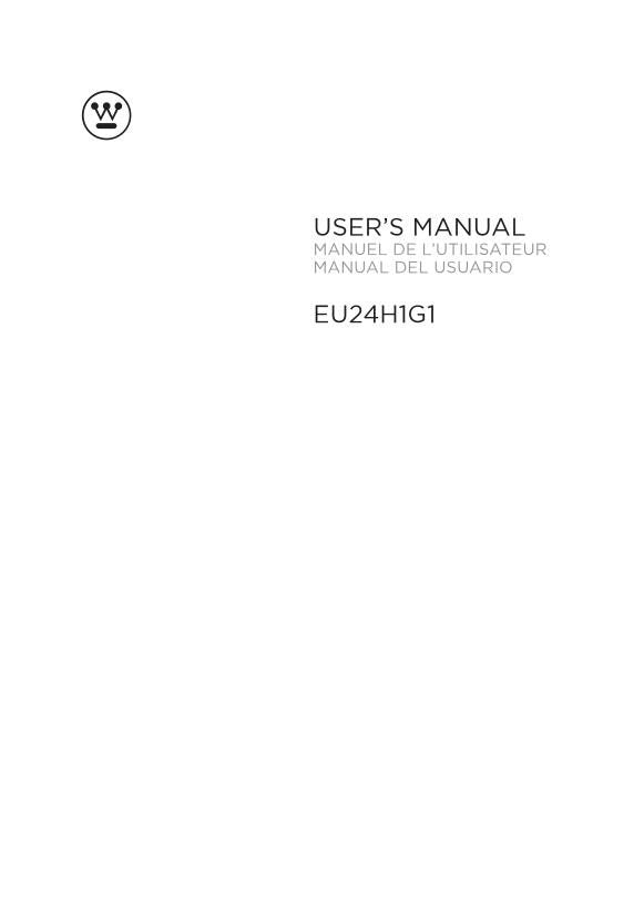 Westinghouse eu24h1g1 TV Operating Manual