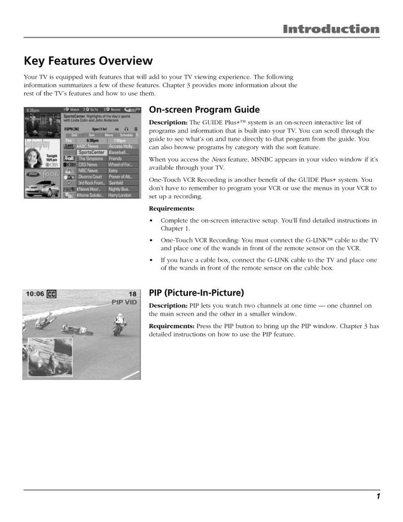 RCA F27718 F32718 F36718 TV Operating Manual