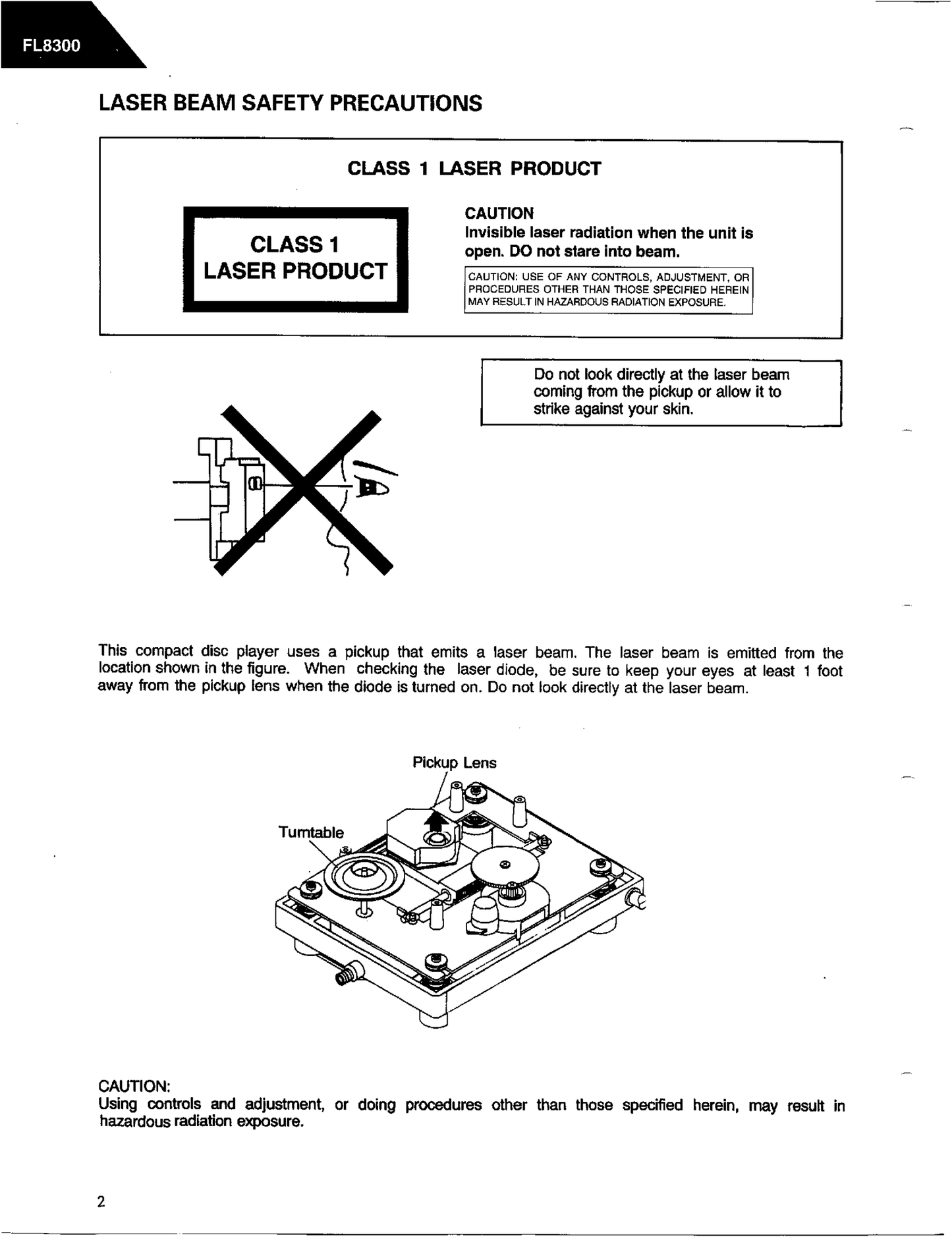 Harman/ Kardon FL8300 CD Player Service Manual (Pages: 68)