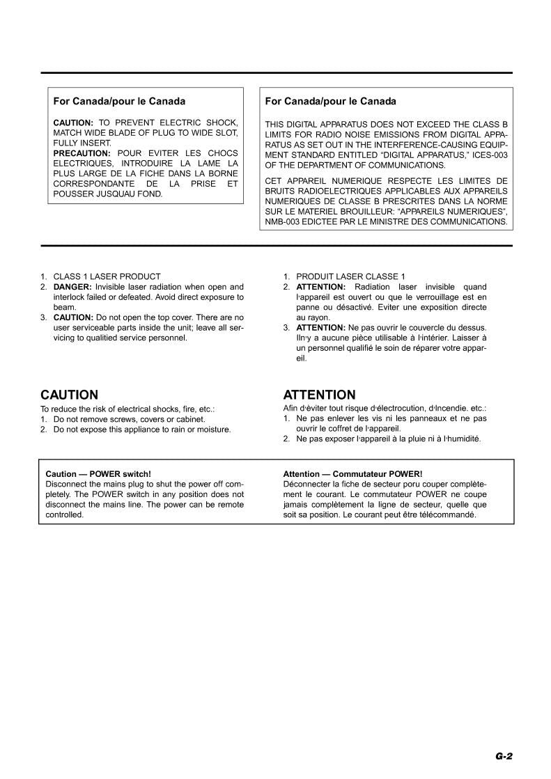 JVC FS8000 Audio System Operating Manual