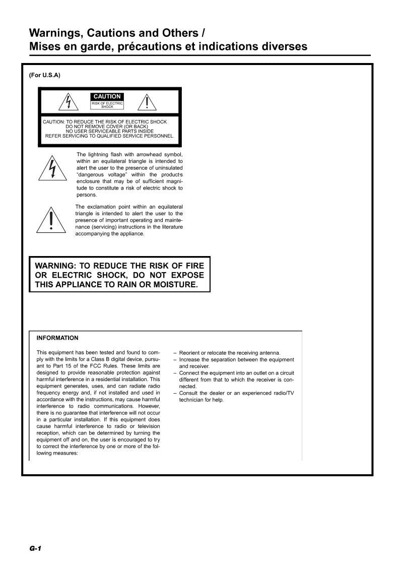 JVC FSV5 Audio System Operating Manual