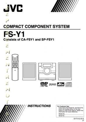 JVC CAFSY1 FSY1J SPFSY1 Home Theater System Operating Manual