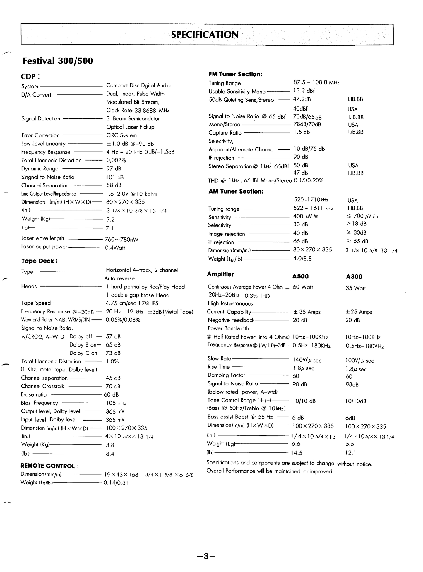 Harman/ Kardon Festival 300 & 500 Intelligent Music System Service Manual (Pages: 160)