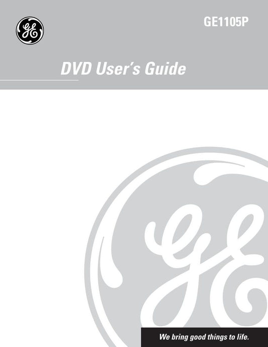 RCA GE1105 GE1105P GE1106 DVD Player Operating Manual