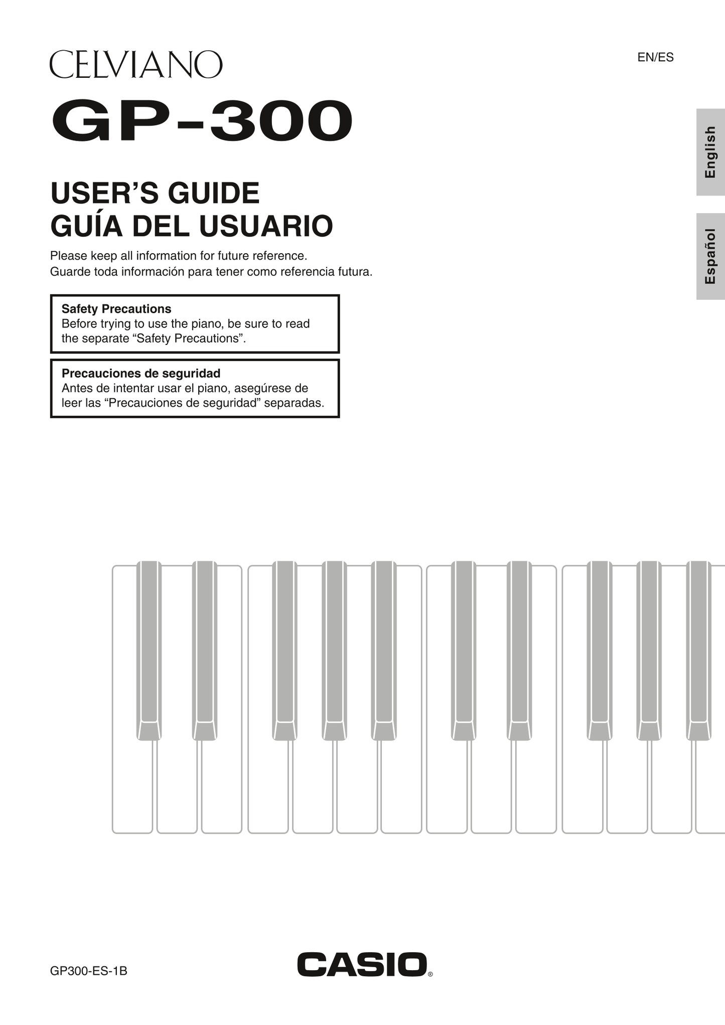 Casio GP-300 Keyboard Piano Owner's/ User Manual (Pages: 78)