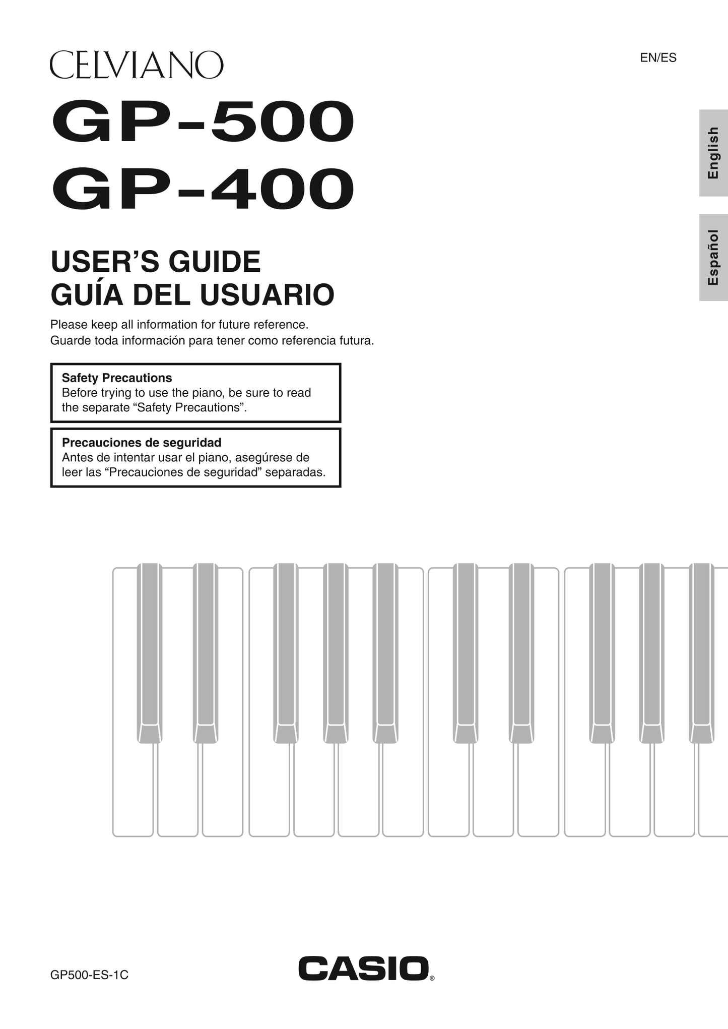 Casio GP-400 & GP-500 Keyboard Piano Owner's/ User Manual (Pages: 83)