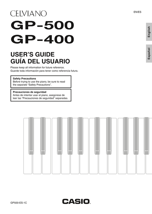 Casio GP-400 & GP-500 Keyboard Piano Owner's/ User Manual (Pages: 83)