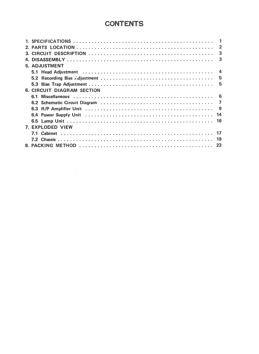 Pioneer H-R99 8 Track Stereo Recording Deck Service Manual (Pages: 25)