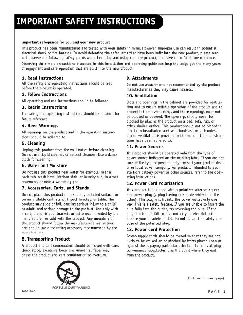 Zenith H25F39DT H27F39DT TV Operating Manual