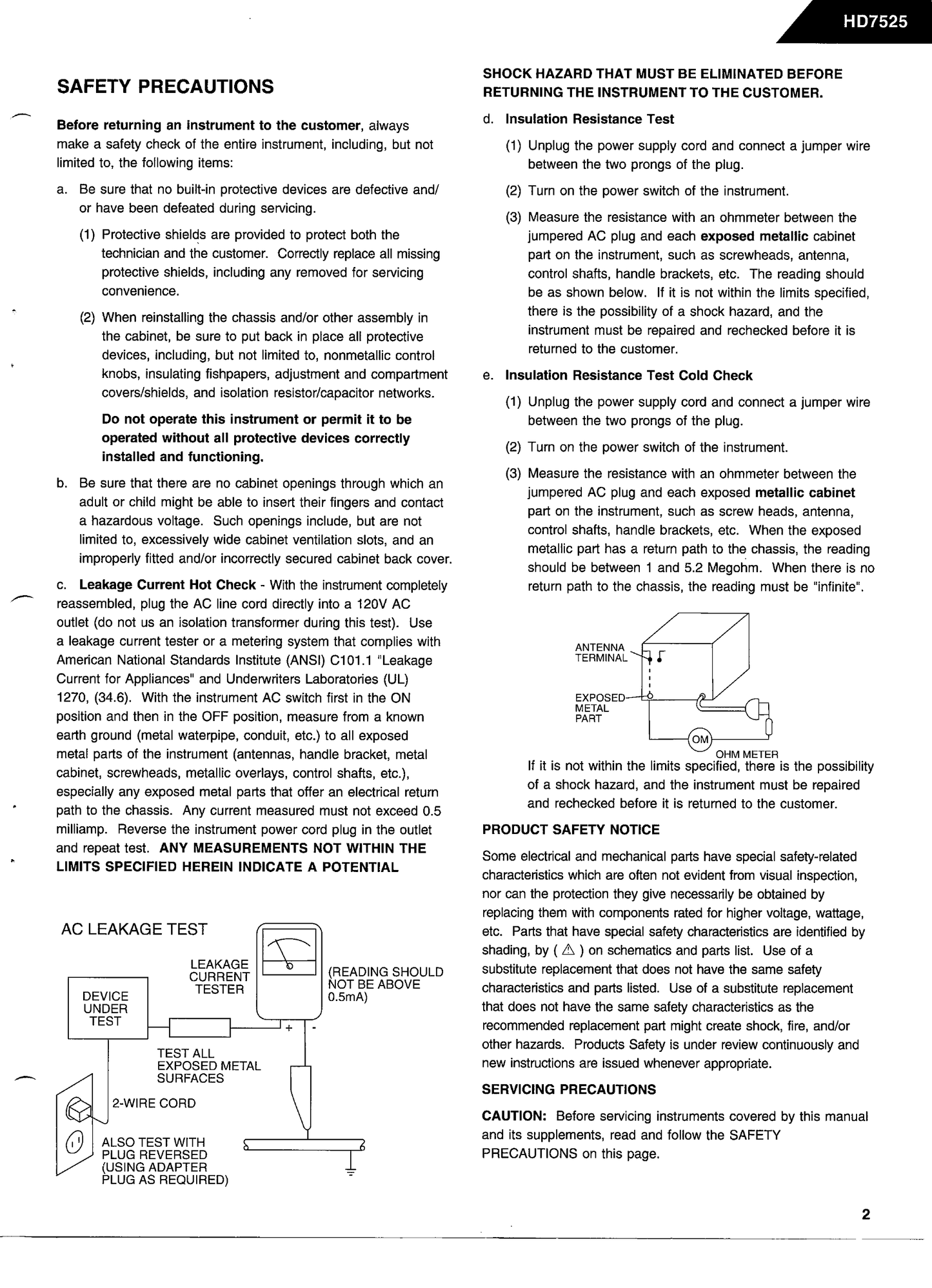 Harman/ Kardon HD7525 CD Player Service Manual (Pages: 51)