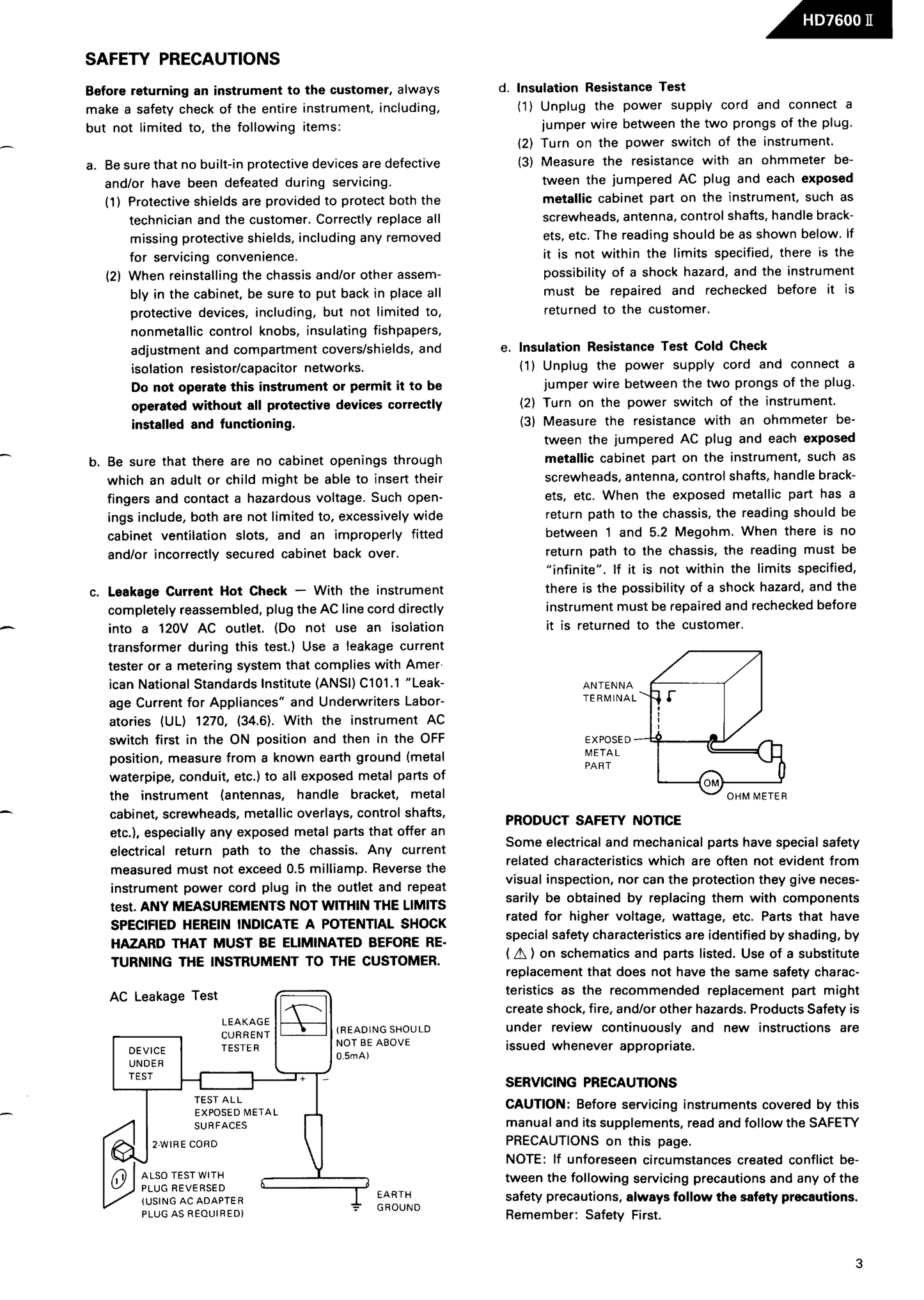 Harman/ Kardon HD7600II CD Player Service Manual (Pages: 60)