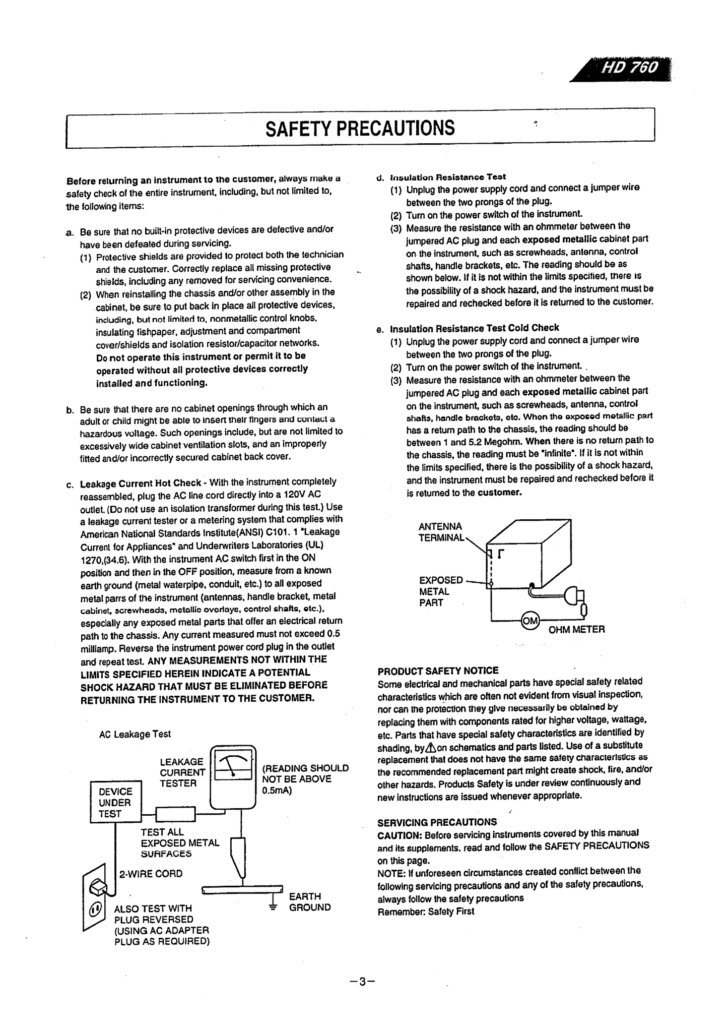 Harman/ Kardon HD 760 CD Player Service Manual (Pages: 52)