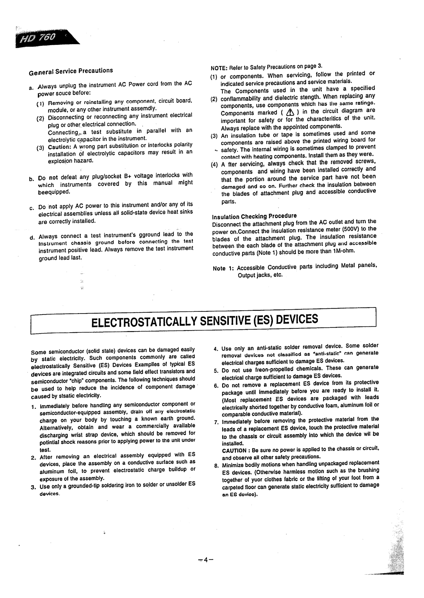 Harman/ Kardon HD 760 CD Player Service Manual (Pages: 52)