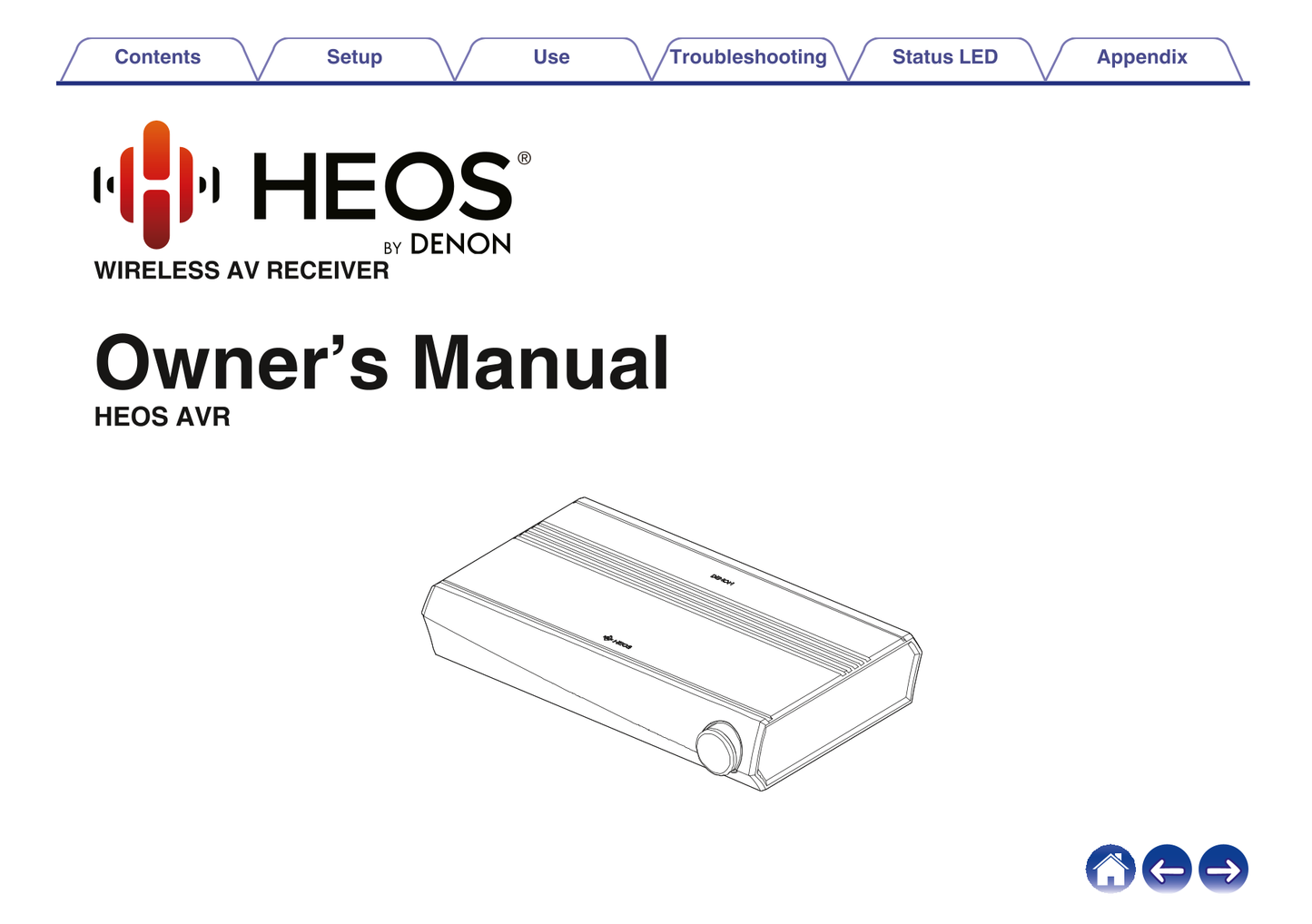 Denon HEOS AVR AV Receiver Owner/ User Manual (Pages: 88)