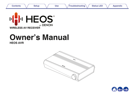 Denon HEOS AVR AV Receiver Owner/ User Manual (Pages: 88)