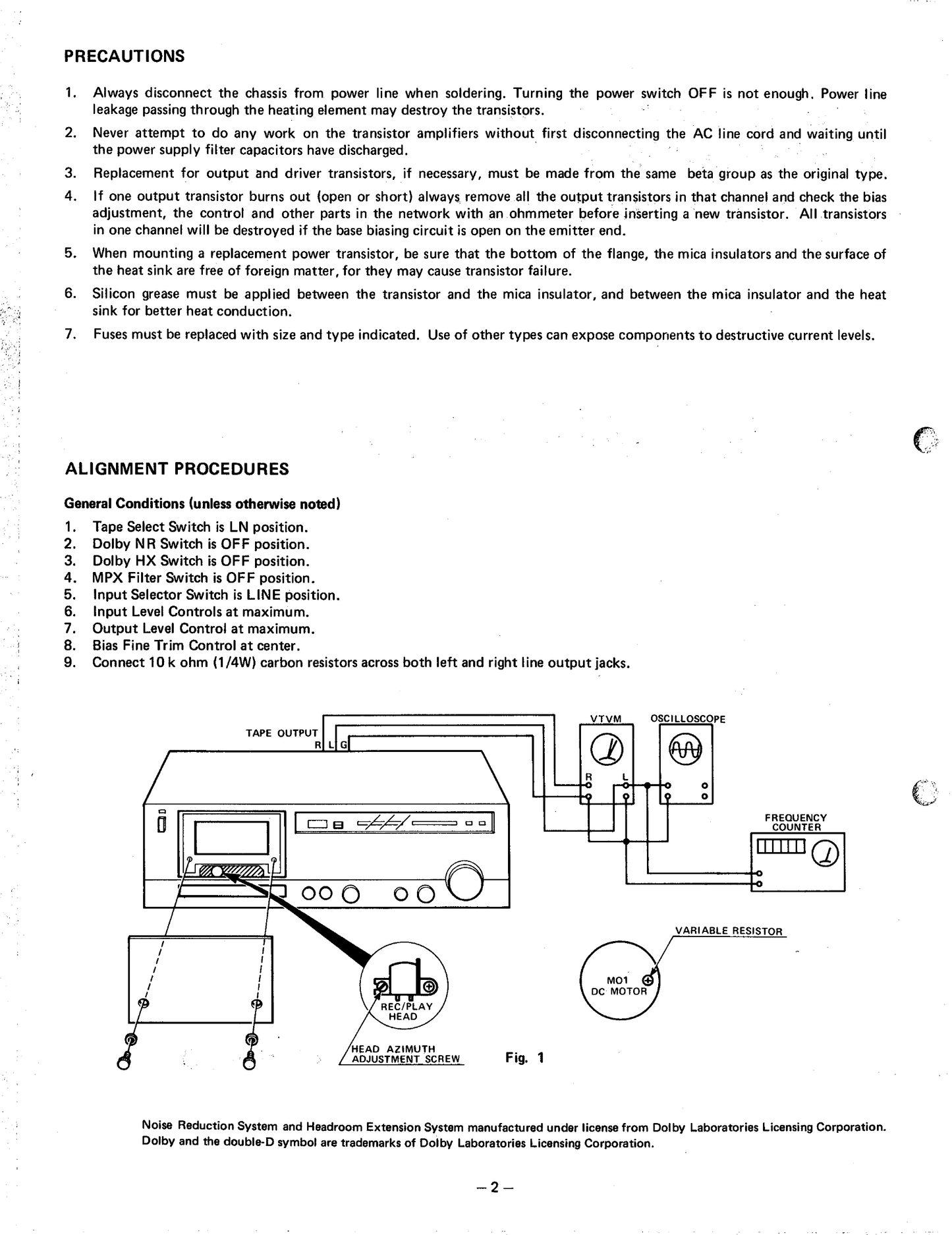 Harman/ Kardon HK200xm Stereo Cassette Deck Service Manual (Pages: 36)