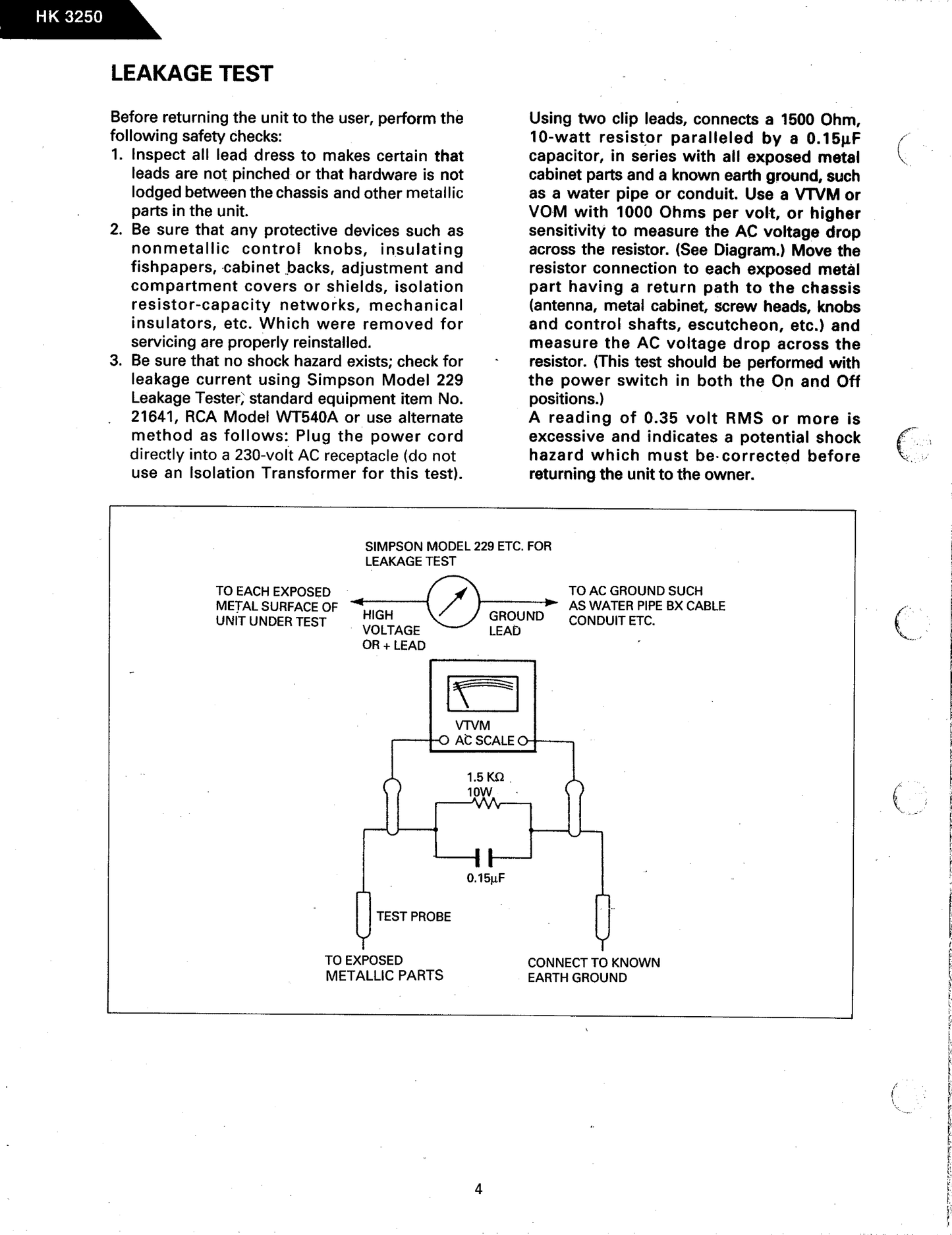 Harman/ Kardon HK3250 AV Receiver Service Manual (Pages: 73)