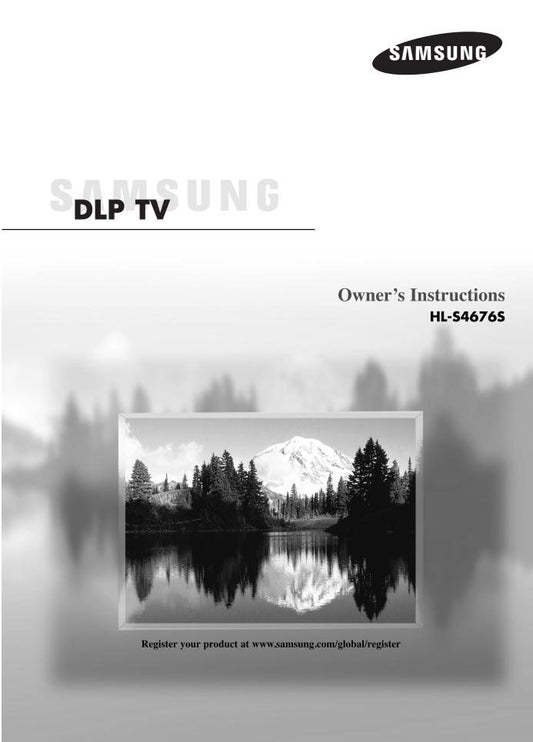 Samsung HLS4676 TV Operating Manual