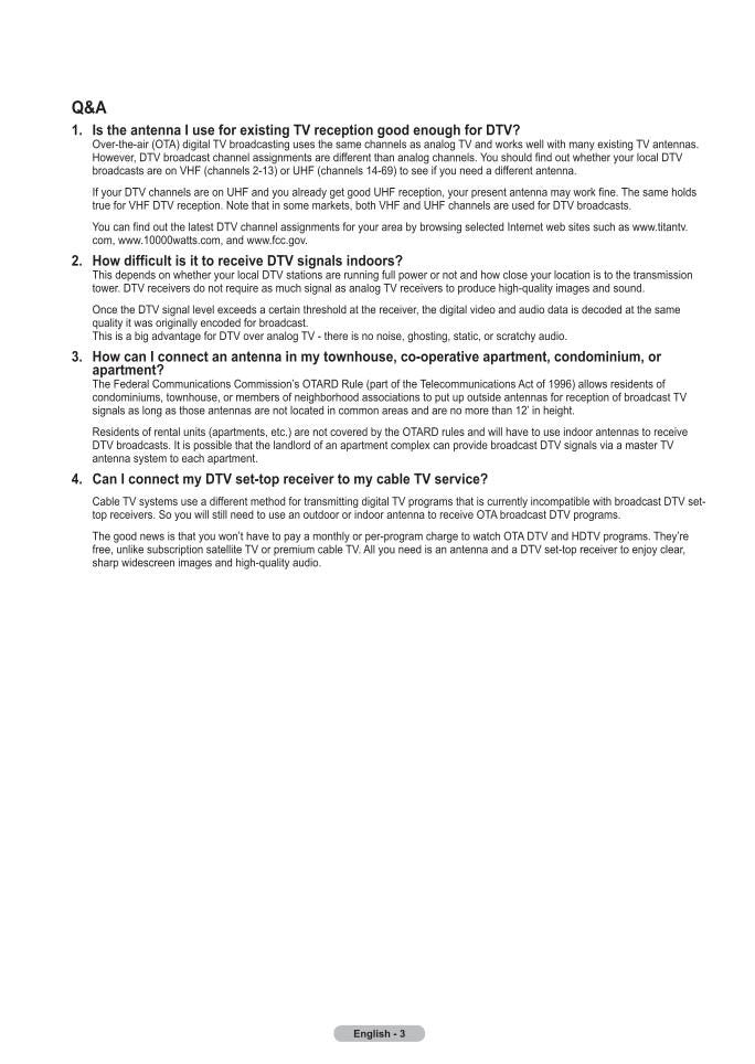 Samsung HLT7288 TV Operating Manual