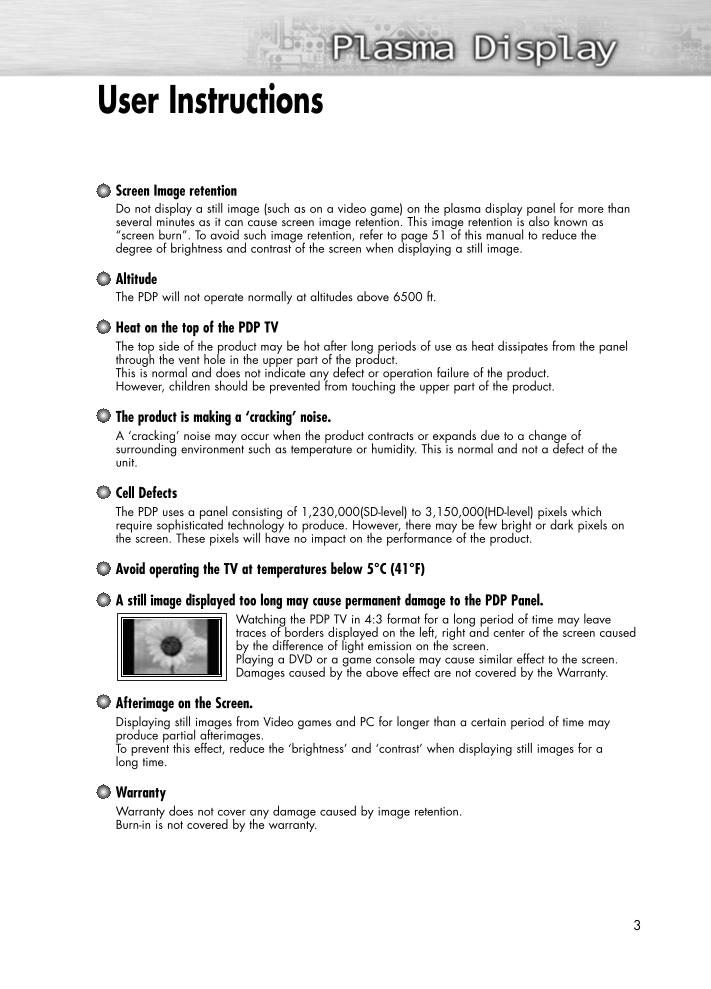 Samsung HPR6372OM TV Operating Manual