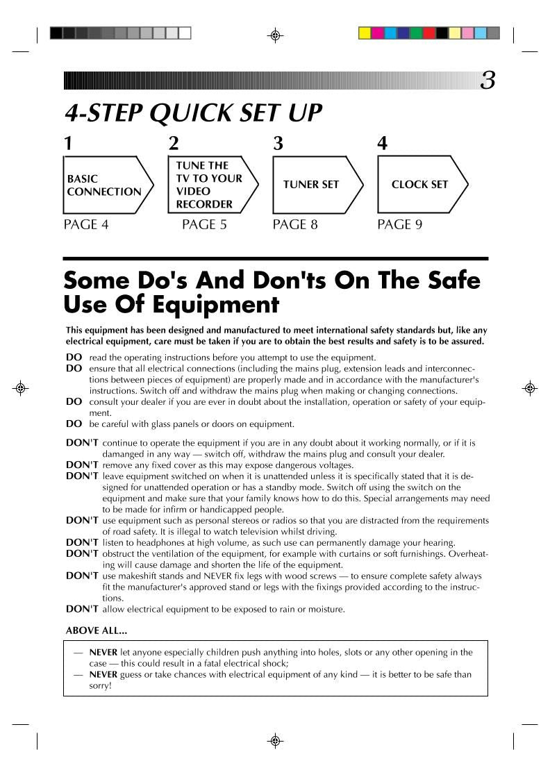 JVC HRJ235EK VCR Operating Manual